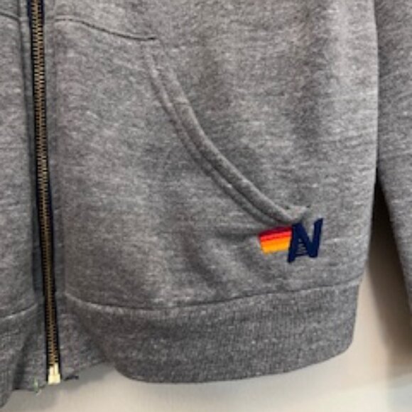 Aviator Nation 5 Stripe Hoodie - Gray - Large - Picture 7 of 7